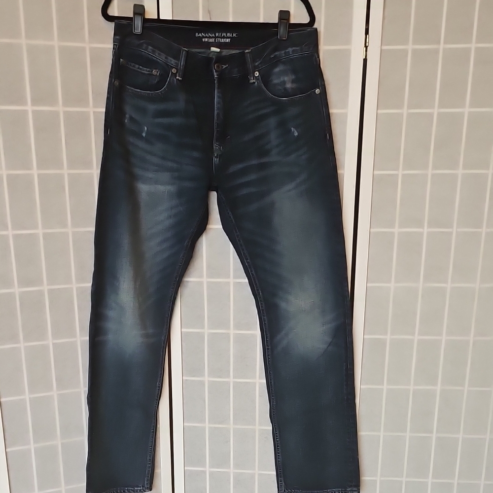 Banana Republic Men's Dark Blue Slim Jeans